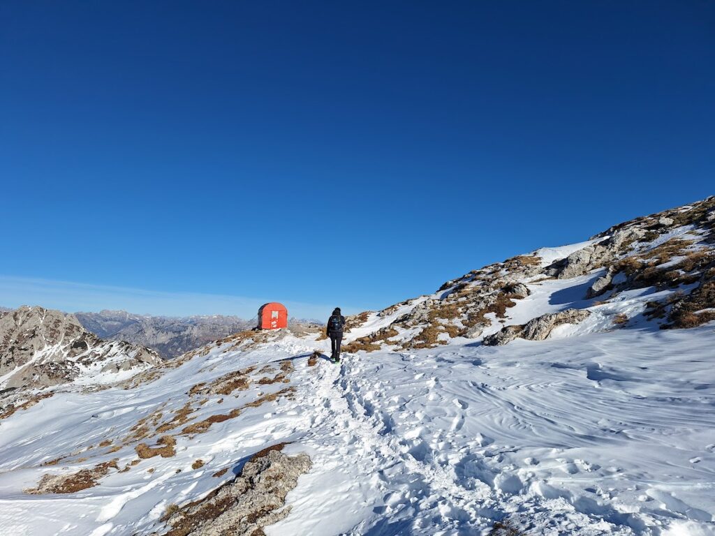 Arrivo al bivacco.