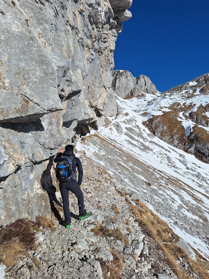 Finalmente in vista del Rifugio Semenza.