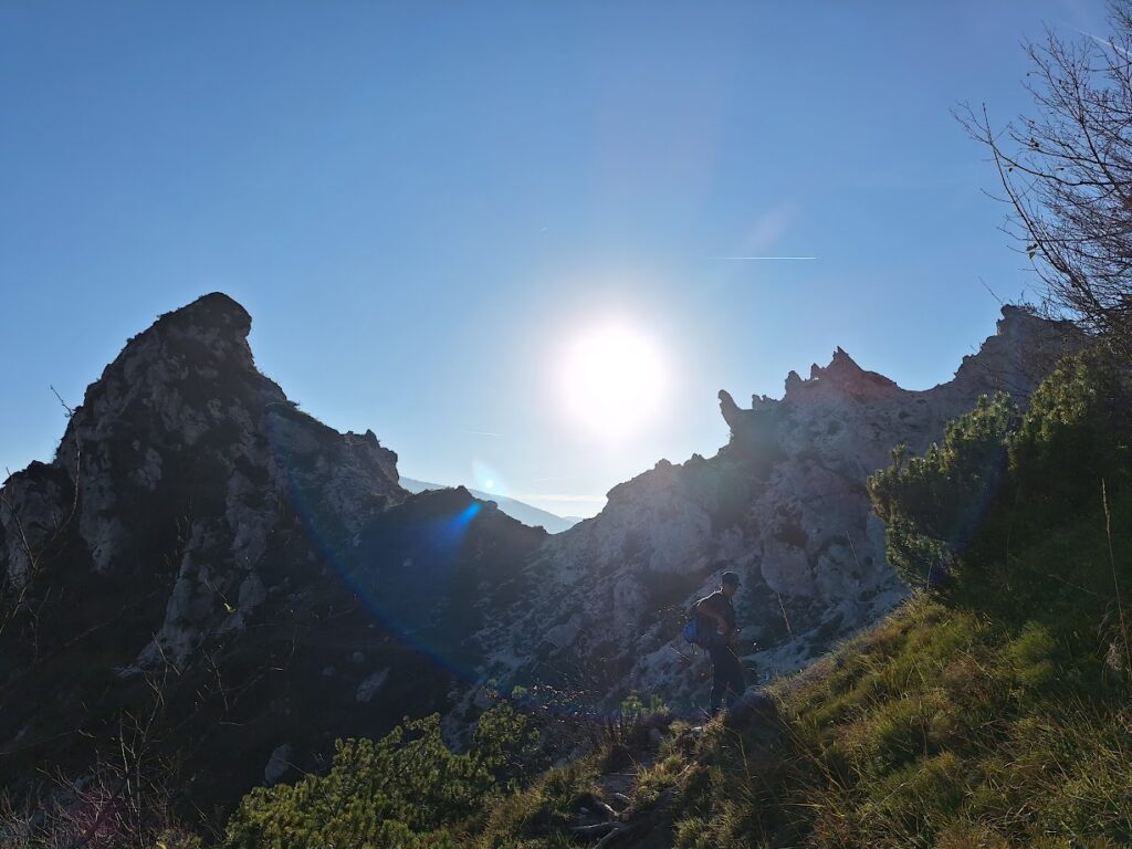 Nuovamente di passaggio per la zona di frana, al rientro.