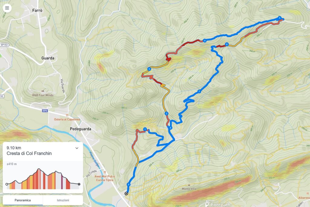 Trovi la traccia su Footpath: https://footpathapp.com/routes/1f429efd-8394-4fac-b860-e2294806db8f